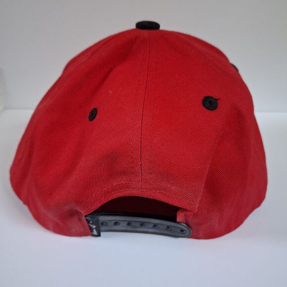 Monkey Sport Skater Red & Black Snapback Adjustable Hat Embroidered EUC One Size - Picture 3 of 6